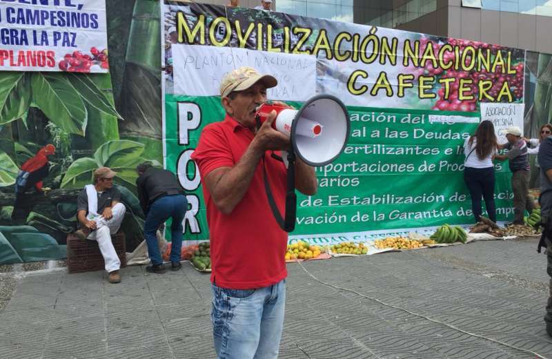 Dignidad Cafetera en el Quindío se sumará al paro nacional en Junio